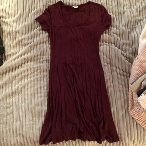 Burgundy dress